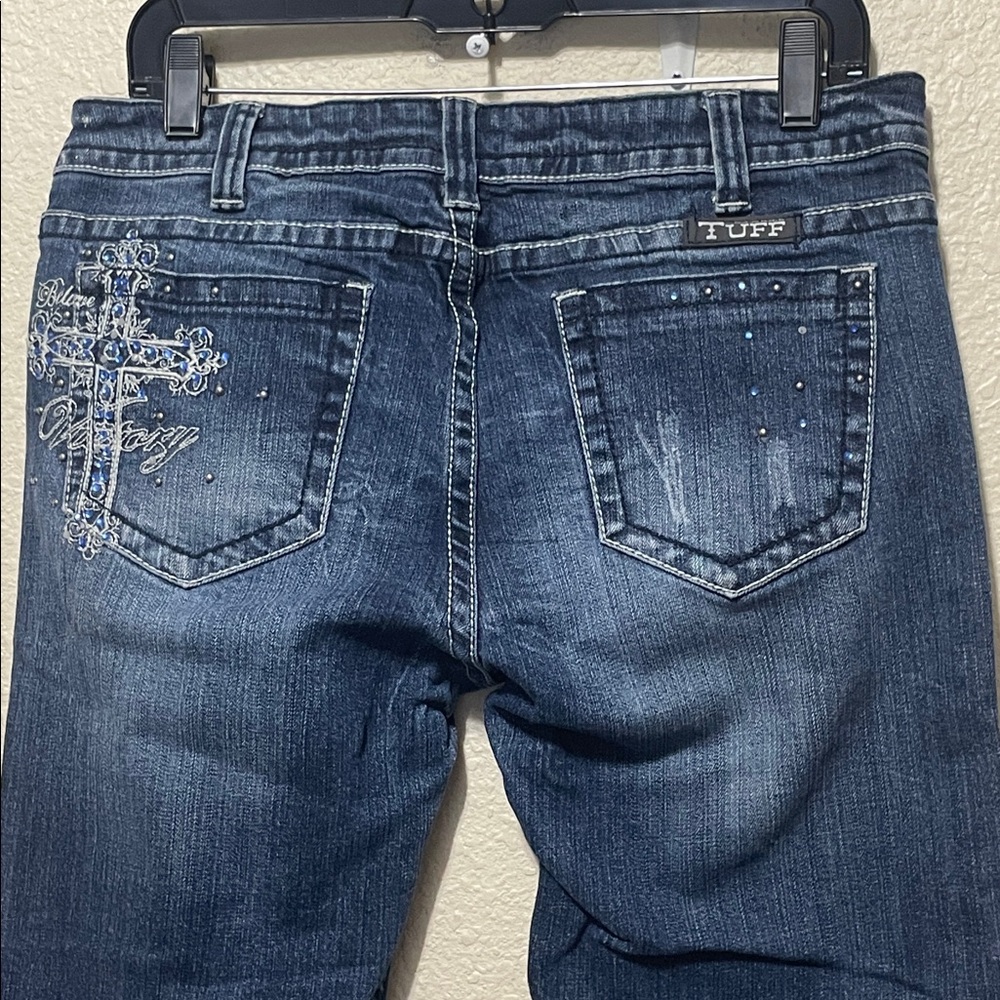 Cowgirl Tuff Women's Blue Victory Denim Jeans. Good Condition. Size 30.